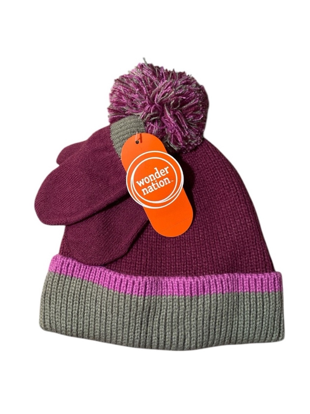 Wonder Nation Beanie And Mitten Set
